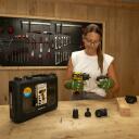 Kompaktne multifunktsionaalne puure- ja kruvikeeraja 12V, POWERPLUS, POWXBOX001, 4-in-1, 2000 mAh aku, 18 p&ouml;&ouml;rdemomendi seadistust