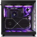 Nzxt Korpus H6 Flow RGB CC-H61FB-R1, 3x120mm RGB ventilaatorit, l&auml;bipaistev paneel