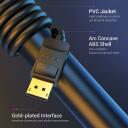 Vention Kabelis DP 1.5M HACBG, 1.5m, 3D, 21.6Gbit/s, 3840x2160, 144Hz, 3 apsaugos sluoksniai