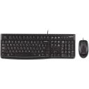 Logitech Klaviatuur ja hiir MK120 920-002562, 1.5m, 1000DPI, 3 nuppu, must, pritsmestekindel