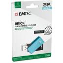 Emtec USB zibatmiņa ECMMD32GC352, 32GB, USB 3.0, ķieģeļu zila/melna, plastmasa