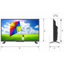 Manta televizors 43LUN120D, 43 collas, 3840x2160 UHD, 210 cd/m&sup2;, 2x8W, DVB-C/T2 H.265 HEVC, 3D trok&scaron;ņu samazinā&scaron;ana, VESA 200x200