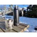 Izolēta termosa pudele 'Active', Origin Outdoors, R562038, 0,75 L, melna, 12h silta/24h auksta, 100% noplūdes izturīga