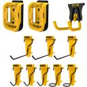 Dewalt Rīku āķu komplekts 8 gab., DWST82816-0, 2.26kg katram āķim, 45kg kopējā slodze, dzeltena, ātra pārvieto&scaron;ana