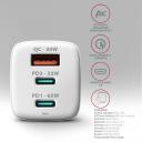 Axagon laadija ACU-DPQ65W 65W, 3x USB, 1x QC 30W, 2x PD 33W, toiteadapter, kiire laadimine, kaitse