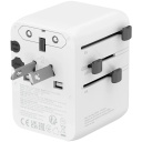 Compact travel charger with 70 W maximum power and compatibility with EU UK US AUS sockets OnTour 70 EU UK US AUS 70W White CNS-TA70W1006W CANYON