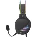 White Shark Ausinės OX GH-2140, 50mm, 16&Omega;, 20Hz-20kHz, 110dB&plusmn;3dB, 2m, RGB, ant ausų, laidinės, 2x3,5mm, USB