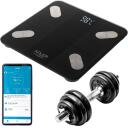 Adler | Smart Bathroom Scale | AD 8186b | Maximum weight (capacity) 180 kg | Accuracy 100 g | Body Mass Index (BMI) measuring | Black