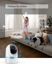 Smart Indoor Security Camera Cam 2K Pan & Tilt with Motion Tracking Tabletop or Ceiling Mount H.265 H.264 microSD up to 128 GB T8410322 Eufy