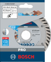 Dimanta grie&scaron;. disks * Universal 115x22.23 mm, Mazām leņķa slīpma&scaron;īnām PRO MULTI MATERIAL DIMANTA GRIEZĒJDISKS, 2608615057, BOSCH