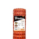 Dro&scaron;ības tīkls BARRIER NET 100g/m2 90x26mm 1x30m, BRADAS, AS-BR10090261030, UV izturīgs, oranžs, elastīgs, viegli griežams