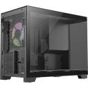 Gamemax Korpus NEX C33 BK, 1 x 3.5", 1+1 x 2.5", 5 laiendusslotti, MATX/BTF, 2 x USB 3.0, 1 x USB-C, 1 x k&otilde;rvaklapid