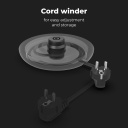 Elektriskā tējkanna 2200W 1.5L dubultsienu konstrukcija Strix termostats automātiska izslēg&scaron;anās aizsardzība pret sauso darbību AEK0004 Aeno