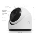 IP stebėjimo kamera 4K PoE 8 MP 1 1.8&Prime; jutiklis AI įvykių atpažinimas IR naktinis matymas 30 m mikrofonas IP66 apsauga nuo oro sąlygų sieninis lubinis montavimas G6 Turret Balta Ubiquiti