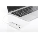 Digitus USB Type-C OTG 3-Port HUB un kar&scaron;u lasītājs DA-70243, 3xUSB 2.0, 480 Mbit/s, balts