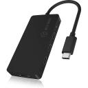 Raidsonic 4-portu centrmezgls IB-HUB1429-CPD, 4x USB-C, USB strāvas padeve līdz 100 W, alumīnijs, plastmasa