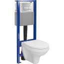 Cersanit Rippuv WC komplekt S701-022 687267, 52cm, 36cm, 37.5cm, 3/5L v&otilde;i 3/6L, Soft Close kaas