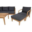 Dārza mēbeļu komplekts MALDIVE galds, dīvans, pufs un 2 krēsli K13607 HOME4YOU