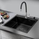 Ab Kraanika NT AB 9134528, 540mm, 510mm, ristk&uuml;lik, roostevaba teras, grafiit, sifooniga