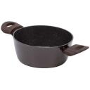 Resto Kastrul 93018 2.5L 20cm &Uuml;mmargune, Alumiinium, Klaasist kaas, Ergonomilised puidust k&auml;epidemed
