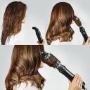 Rowenta Hair Styling Comb CF6320F0, 750 W, Juoda/&Scaron;viesiai sidabrinė, 3 Temperatūros, 3 Greičiai, Pakabinimo kilpa
