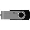 Goodram 32GB UTS2 USB 2.0 m&auml;lupulk, UTS2-0320K0R11, 32 GB, USB 2.0, 20 MB/s, 5 MB/s, must