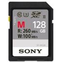 Sony m&auml;lukaart, SF-M128, SFM128T2.SYM, 128 GB, UHS-II, 260 MB/s, 100 MB/s, veekindel, l&ouml;&ouml;gikindel