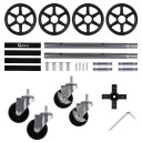 Riepu glabāšanas statīvs ar riteņiem, 100 kg slodze, G71253, GEKO