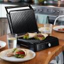 Lovio Grils LVEG001BK, 2000W, 2x290x240mm, 180&deg; atvēr&scaron;ana, aizsardzība pret pārkar&scaron;anu, neslīdo&scaron;i rokturi