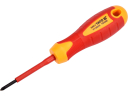 Отвёртка для электрика изолированная 1000 В крест Pozidriv PZ1x80 мм S2 твёрдость 56–60 HRC нескользящая рукоятка YT-2825 Yato