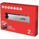 Adata XPG GAMMIX S60 SSD, AGAMMIXS60-2T-CS, 2 TB, PCIe 4.0, 5000 MB/s, 4200 MB/s, 3D NAND, Heatsink