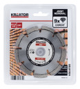 Teemantlõikeketas Ø 125mm, KREATOR, KRT087101, 9 segmenti, 22,2 mm auk, 7,5 mm lõike serv