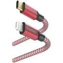Hama USB Type-C kaabel 00183310, 1.5m, 3A, 480Mbit/s, Lightning ja USB-C pistikud, vastupidav, peegeldav