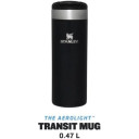 Terminis puodelis The AeroLight Transit Mug 0,47L, juodas; 2810787121 STANLEY