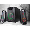 Tracer Garsiakalbis 2.1 Hi-Cube RGB Bluetooth TRAGLO46497, 20W, 35Hz-20000Hz, RGB ap&scaron;vietimas, Bluetooth 5.0, 2 satelitai