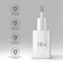 Axagon laadija ACU-QC18W 18W 1xUSB-A QC3.0, Sissejuhatav pinge 100-240V, &Uuml;lekoormuse, &Uuml;lekuumuse, &Uuml;lepinge kaitse