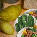 Twist off lid Ø82/6, cucumber graphic BROWIN 136553, 82 mm, 6 hooks, 10 pcs.