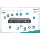 Digitus KVM komutator DS-12850, 4096 x 2160, 2x DisplayPort, 1x HDMI, 4x USB A, 4x audio 3,5mm, 2 seadet