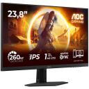 AOC LCD monitorius 24G4ZRE, 24", FHD, 240 Hz, 1 ms, 1920 x 1080, 300 cd/m&sup2;, 2xHDMI, juodas