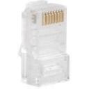 Lanberg RJ45 tīkla spraudnis PLU-5000, 100 gab., UTP, 8P8C, caurspīdīgs, neekranēts, vītā pāra
