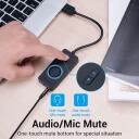 Vention USB garso kortelė CDRBB, 16 bit, 44100-48000 Hz, USB, 3.5 mm, 2 mygtukai, 0.15 m, juoda