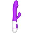 Erolab G-punkta un klitora masieris ZYCD01p, 30 frekvenču, 200 mAh, 2 motori, USB uzlāde, silikons + ABS, violeta
