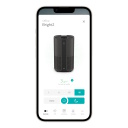 Viedais Wi-Fi gaisa attīrītājs «Bright 2» ar pulti, trīskāršu filtrāciju HEPA H13 + ogle 4-22 W līdz ~42 m² Melns DXPU08 DUUX