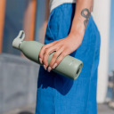 Thermobottle CityLoop Thermavac eCycle Water Bottle 0.6L, recycled stainless. steel / greyish green 2710870003 ALADDIN