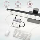 Axagon USB keskjaam HMC-HCR3A, 3x USB 3.2, 1x HDMI, 1x SD, 1x microSD, 20 cm kaabel, alumiiniumkorpus