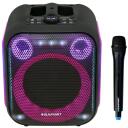 Blaupunkt Ballī&scaron;u skaļrunis PB6LED, 120W, 40W RMS, 4500mAh akumulators, 1 mikrofons, Bluetooth, FM radio, USB, MicroSD