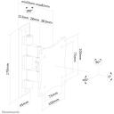 Neomounts teleriplaadi kinnitus FPMA-W810BLACK, 10-27", 12 kg, VESA 75x75/100x100, 0-90&deg; kallutus, 0-90&deg; p&ouml;&ouml;ramine, must