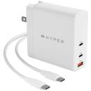 Hyper strāvas adapteris HJG140WW, 140W, 2xUSB-C, 2m USB-C kabelis, ātrā uzlāde