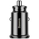 Baseus Auto Laadija, CCALL-ML01, 2xUSB, 5V, 3.1A, 15W, must, 2 laadimisporti