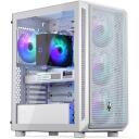 Endorfy Корпус ПК Arx 500 White EY2A018, 3x140mm передние вентиляторы, 1x140mm задний вентилятор, USB-C 10Gbps